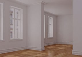 clean wood floors and white walls