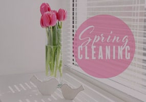 Spring cleaning sign